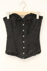 画像1: GOTHその他 / ジャガードオーバーバストコルセット S ブラック O-26-07-23-005-GO-TO-OW-OS (1)