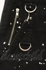 画像2: SEXY DYNAMITE LONDON / ペンキ散らしクラッチスカート M ブラック O-26-07-23-040-PU-SK-OW-OS (2)