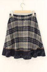 画像3: axes femme / チェックスカート M ネイビー O-26-07-23-048-AX-SK-OW-OS (3)