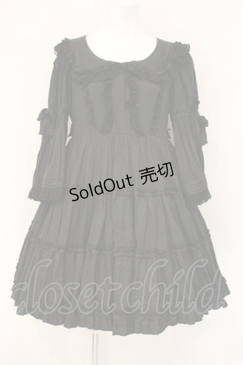 画像1: Physical Drop / 3段ベビードールワンピース  クロ O-26-07-23-058-LO-OP-IG-OS (1)