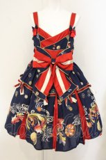 画像1: metamorphose / 乙女の白昼夢タックジャンパースカート  ブルー O-26-07-23-059-ME-OP-IG-OS (1)