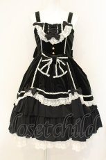 画像1: metamorphose / 別珍セシリアジャンパースカート  クロ O-26-07-23-067-ME-OP-IG-OS (1)