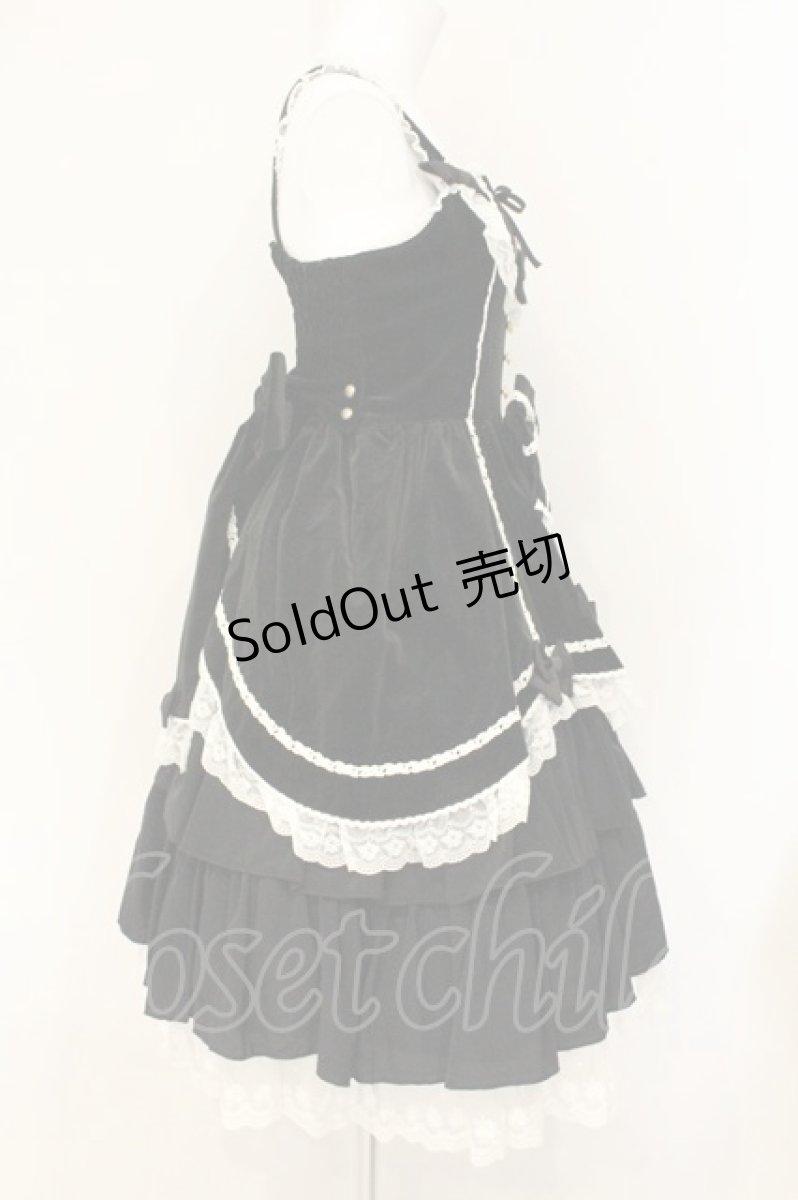 画像5: metamorphose / 別珍セシリアジャンパースカート  クロ O-26-07-23-067-ME-OP-IG-OS (5)