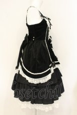 画像5: metamorphose / 別珍セシリアジャンパースカート  クロ O-26-07-23-067-ME-OP-IG-OS (5)