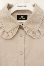 画像2: Rojita / ネクタイブローチブラウス  ピンクベージュ O-26-07-23-080-LO-BL-IG-OS (2)