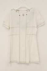 画像4: Ozz Croce / コード装飾Tシャツ  ホワイト O-26-07-23-022-OO-TO-OW-OS (4)