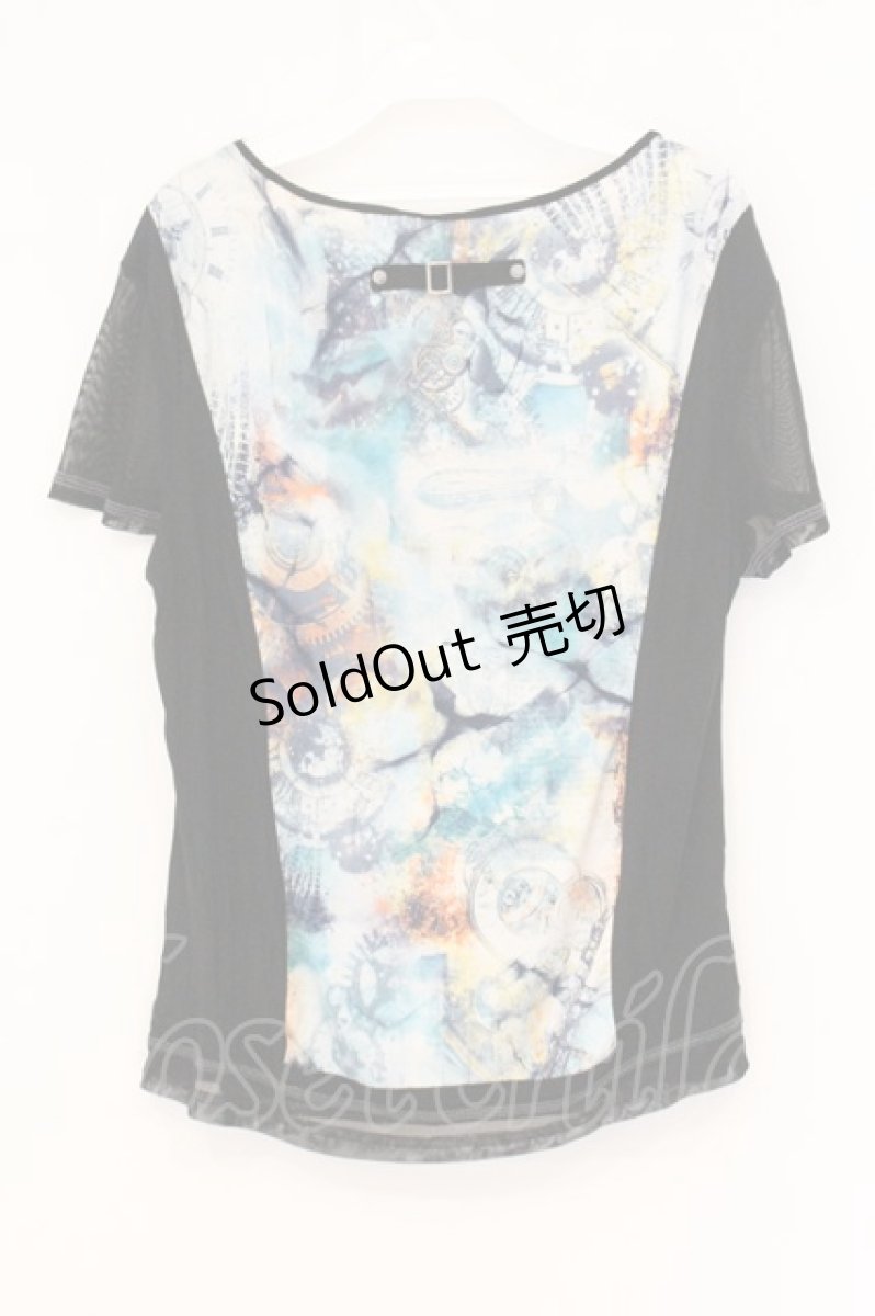 画像4: Ozz Croce / クロスパッチ配色転写プリントTシャツ  マルチカラー O-26-07-23-023-OO-TO-OW-OS (4)