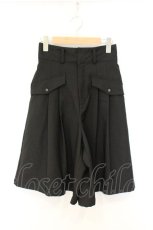 画像1: axes femme / ワイドハーフパンツ F クロ O-26-07-24-035-AX-PA-IG-OS (1)