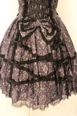 画像3: metamorphose / 【プラスサイズ】闇といばらの女王 クロスレースバッスルジャンパースカート サイズ2 パープルグレー系 O-26-07-24-052-ME-OP-IG-OS (3)