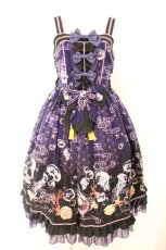 画像1: metamorphose / 海月の輪舞曲バッスルジャンパースカート  クロ O-26-07-24-056-ME-OP-IG-OS (1)