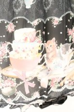 画像3: metamorphose / Tea Cup Cat Aラインワンピース  クロ O-26-07-24-057-ME-OP-IG-OS (3)