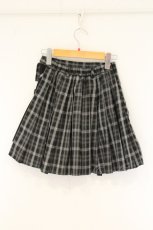 画像3: NieR Clothing / 巻きスカート風キュロットパンツ【BLACK CHECKERED】　  クロ O-26-07-24-1025-PU-PA-IG-OS (3)