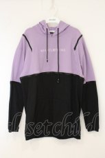 画像1: NieR Clothing / ツートーンジップパーカー  パープル×ブラック O-26-07-24-1028-PU-TO-IG-OS (1)