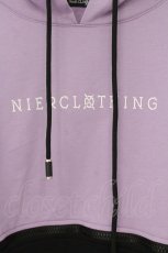 画像2: NieR Clothing / ツートーンジップパーカー  パープル×ブラック O-26-07-24-1028-PU-TO-IG-OS (2)