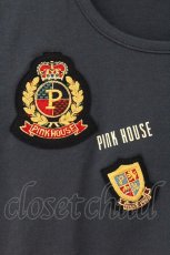 画像2: PINK HOUSE / ワッペンカットソー  ネイビー O-26-07-24-1043-LO-TO-IG-OS (2)