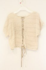 画像3: axes femme / バックレースアップパイルトップス M キナリ O-26-07-24-1056-AX-TO-OW-OS (3)