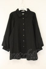 画像1: axes femme / ボリューム袖ブラウス F クロ O-26-07-24-1061-AX-BL-OW-OS (1)