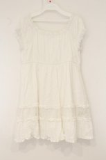 画像4: axes femme / はしごレースリボン半袖チュニック F シロ O-26-07-24-1065-AX-TO-OW-OS (4)