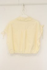 画像3: axes femme / フレンチスリーブシャツ F イエロー O-26-07-24-1066-AX-TO-OW-OS (3)