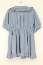 画像3: axes femme POETIQUE / トッピングリボンロングブラウス M ブルー O-26-07-24-1067-AX-BL-OW-OS (3)