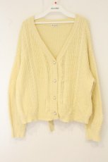 画像1: axes femme / バックリボンニットカーデ M イエロー O-26-07-24-1073-AX-TO-OW-OS (1)