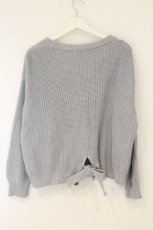 画像3: axes femme / バックリボンニットカーデ M サックス O-26-07-24-1078-AX-TO-OW-OS (3)