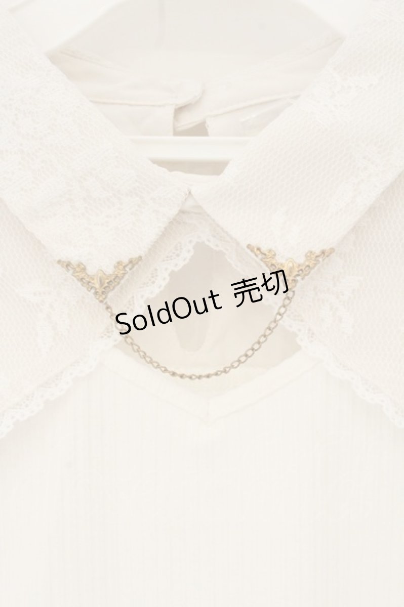 画像2: axes femme / カットワークデザインプルオーバー F シロ O-26-07-24-1080-AX-TO-OW-OS (2)
