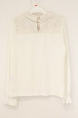 画像3: axes femme / カットワークデザインプルオーバー F シロ O-26-07-24-1080-AX-TO-OW-OS (3)
