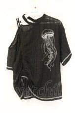 画像1: axes femme POETIQUE / クラゲプリントアシメプルオーバー M クロ O-26-07-24-1081-AX-TO-OW-OS (1)