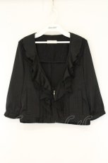 画像1: axes femme / ラッフルフリルZIPカーディガン M クロ O-26-07-24-1084-AX-TO-OW-OS (1)