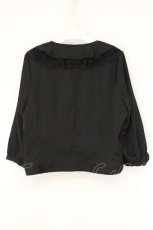 画像3: axes femme / ラッフルフリルZIPカーディガン M クロ O-26-07-24-1084-AX-TO-OW-OS (3)