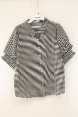 画像1: axes femme / パフスリーブブラウス F クロ O-26-07-24-1087-AX-BL-OW-OS (1)