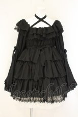 画像1: Vallee lys / Coquelicot dress ショート丈  ブラック O-26-07-24-1009-GO-OP-IG-OS (1)