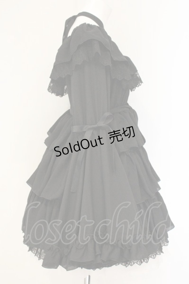 画像4: Vallee lys / Coquelicot dress ショート丈  ブラック O-26-07-24-1009-GO-OP-IG-OS (4)