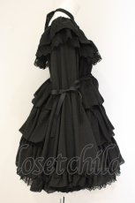 画像4: Vallee lys / Coquelicot dress ショート丈  ブラック O-26-07-24-1009-GO-OP-IG-OS (4)