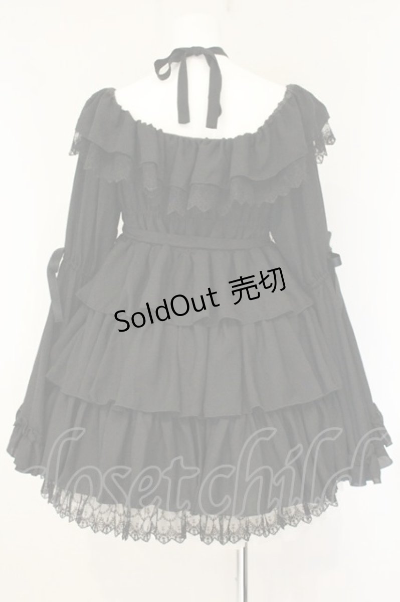 画像5: Vallee lys / Coquelicot dress ショート丈  ブラック O-26-07-24-1009-GO-OP-IG-OS (5)