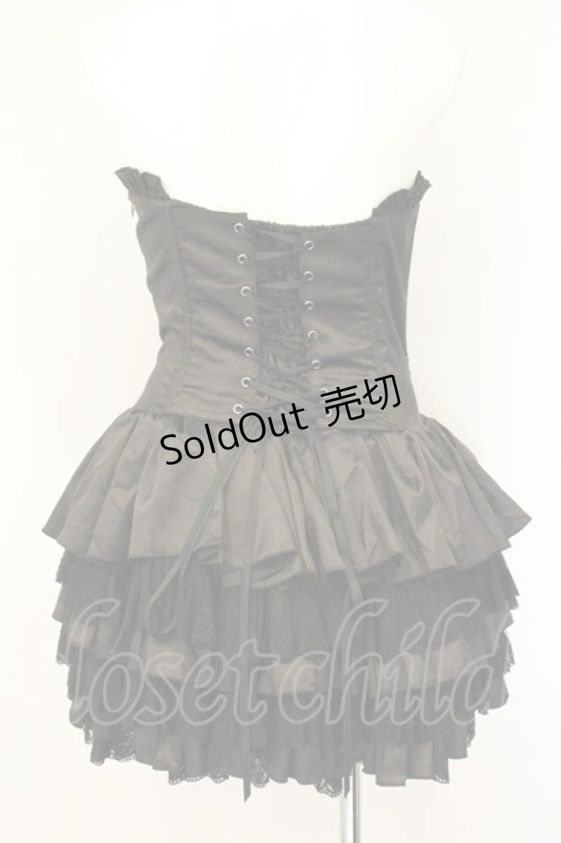 画像5: ATELIER PIERROT / ミニコルセットワンピース  ブラック O-26-07-24-1015-EL-SK-IG-OS (5)