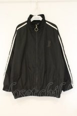 画像1: NieR Clothing / コーチジャケット風ジャケット  ブラック×ホワイト O-26-07-24-1022-PU-CO-IG-OS (1)