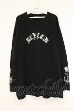 画像1: REFLEM / 薔薇プリントL/S Tee/ロングスリーブカットソー  ブラック O-26-07-24-1023-PU-TO-IG-OS (1)