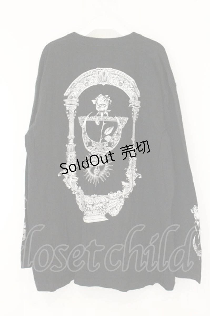 画像3: REFLEM / 薔薇プリントL/S Tee/ロングスリーブカットソー  ブラック O-26-07-24-1023-PU-TO-IG-OS (3)