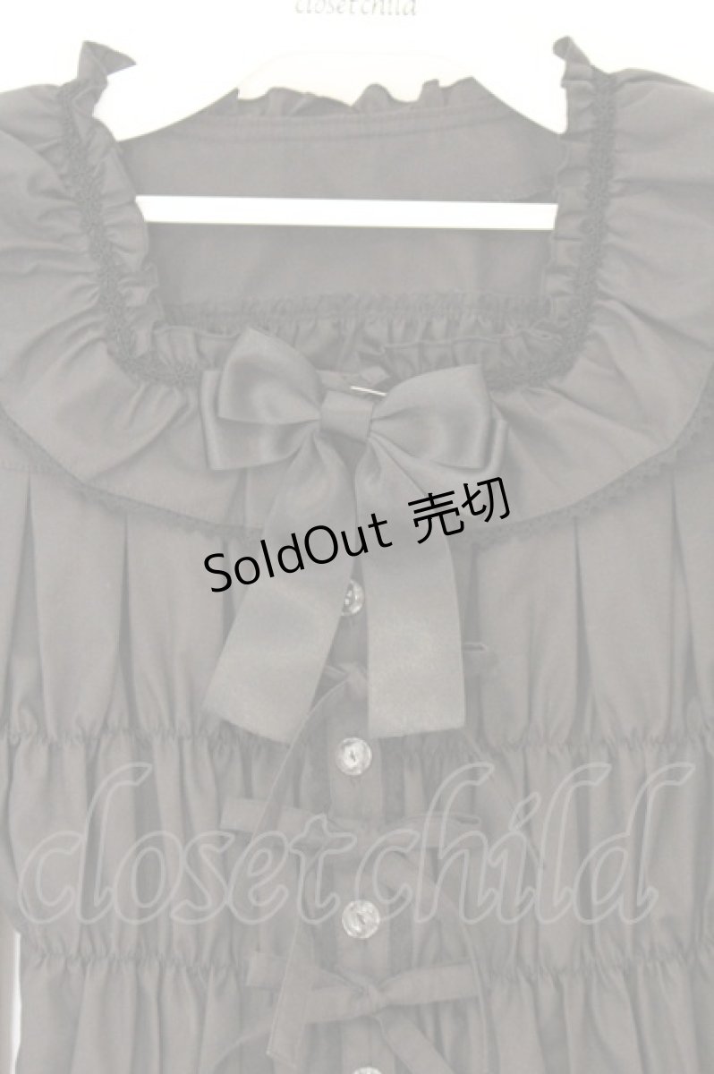 画像2: metamorphose / スクエアあきフリルブラウス(長袖)・TCブロード サイズ1  O-26-07-24-001-ME-BL-IG-OS (2)