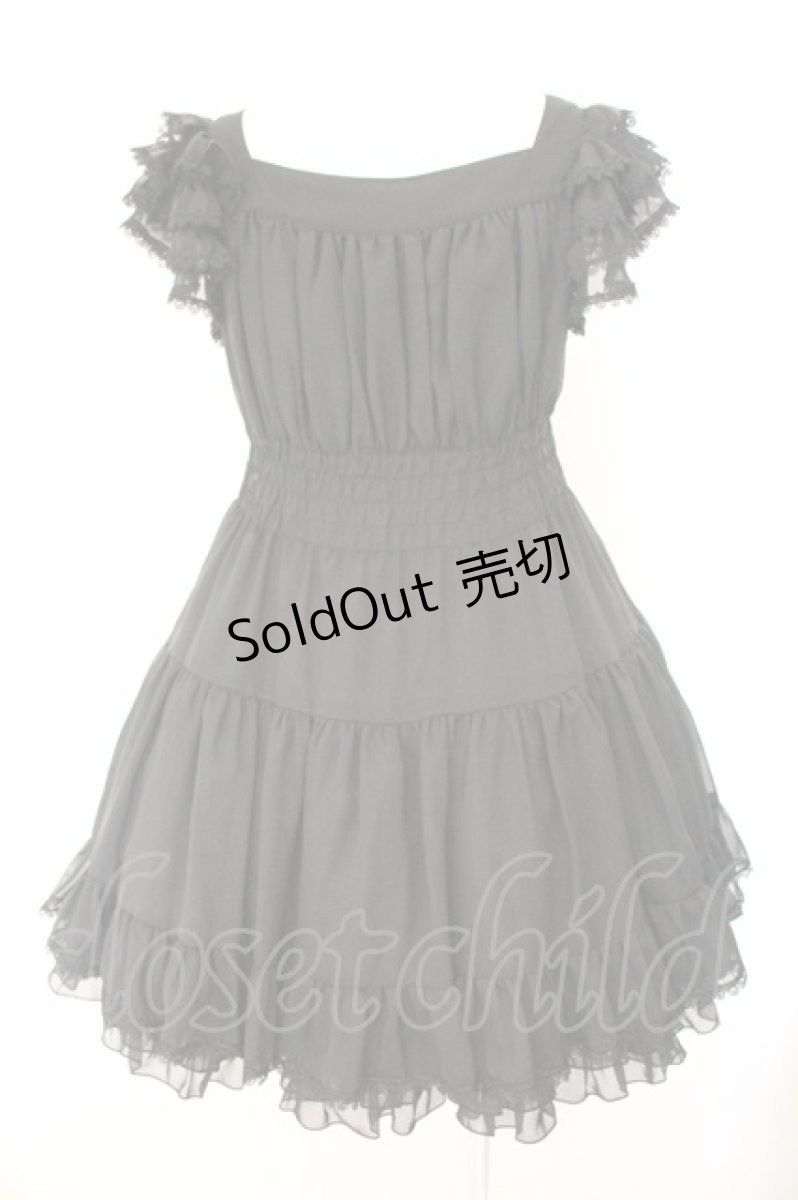 画像5: BPN / シフォンワンピース M ブラック O-26-07-24-062-GO-OP-YM-OS (5)