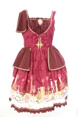 画像1: metamorphose / dim light holy ジャンパースカート  ワイン O-26-07-24-065-ME-OP-IG-OS (1)