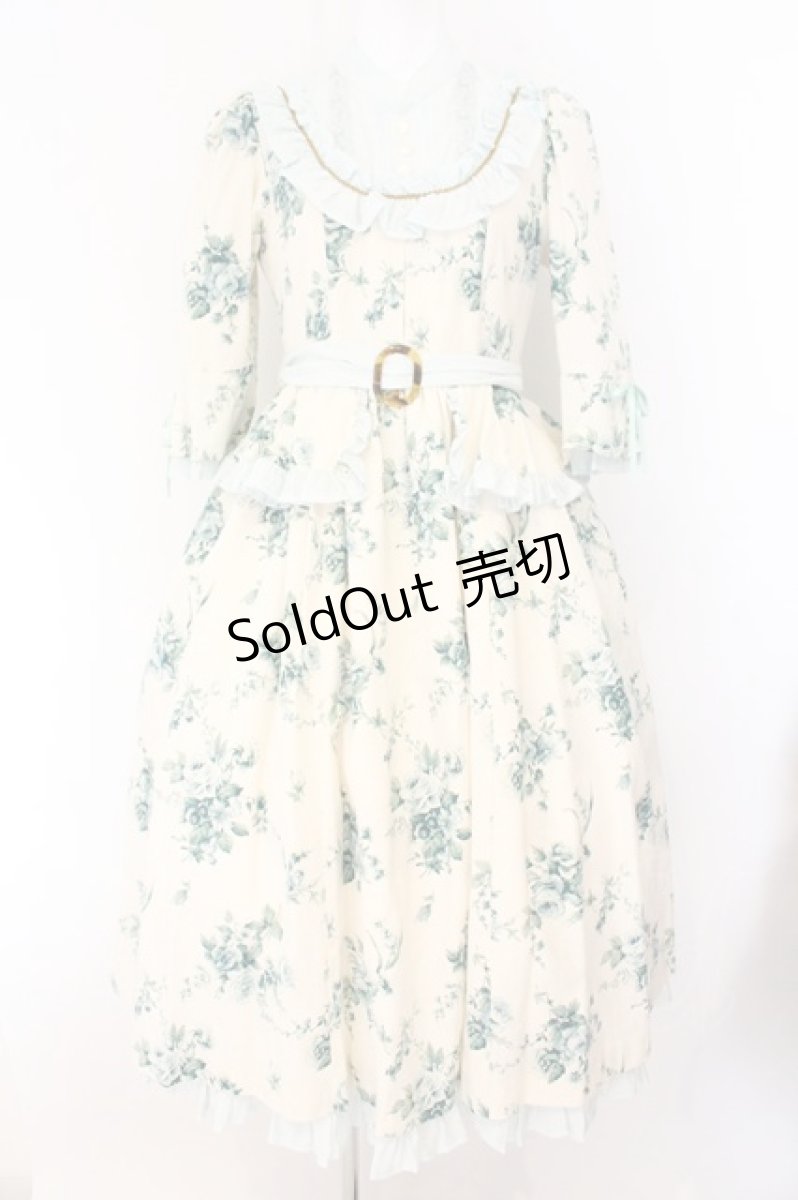 画像1: Victorian maiden / //fleur garden ラングレーズドレス  オフシロ×ミント系 O-26-07-24-066-CL-OP-IG-OS (1)