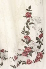 画像2: axes femme NOSTALGIE / 裾刺繍ガウンワンピース M シロ O-26-07-24-009-AX-TO-IG-OS (2)