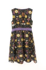 画像3: axes femme NOSTALGIE / 総刺繍オーガンジーワンピース  クロ O-26-07-24-013-AX-OP-IG-OS (3)