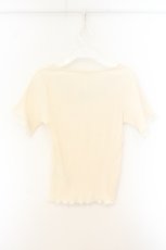 画像3: axes femme / スカラップ×刺繍リブプルオーバー M 生成り O-26-07-24-014-AX-TO-IG-OS (3)
