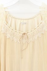 画像2: axes femme / 消しプリーツブラウスプルオーバー M アイボリー O-26-07-24-027-AX-TO-IG-OS (2)