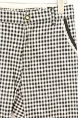 画像2: axes femme / 裾ロールアップストレッチパンツ M シロ×クロ O-26-07-24-032-AX-PA-IG-OS (2)