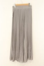 画像3: axes femme / シフォンプリーツパンツ F グレー O-26-07-26-033-AX-PA-OW-OS (3)